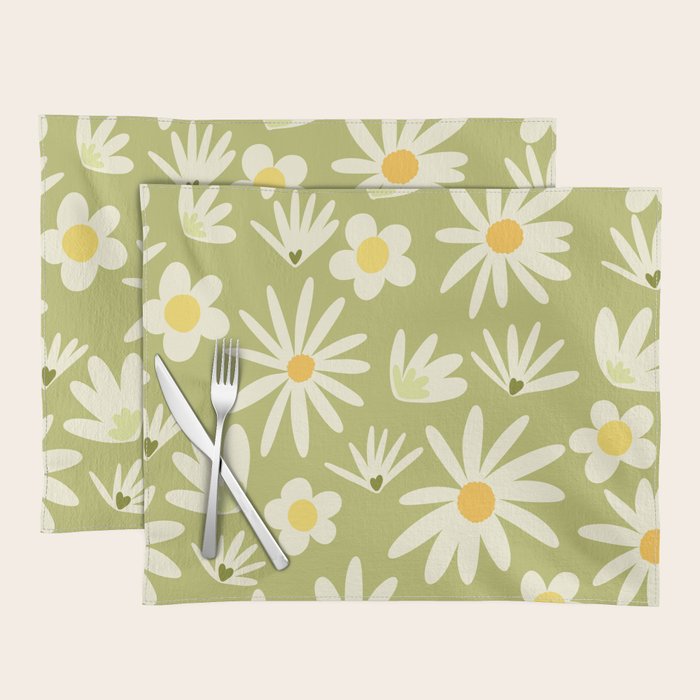 Snowdrops and Daisies  Placemat Gallery Image 1