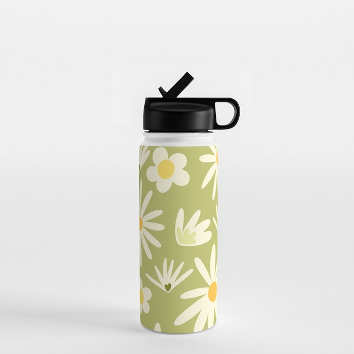 Snowdrops and Daisies  Water Bottle Gallery Image 1