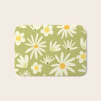 Snowdrops and Daisies  Bath Mat Gallery Image 1