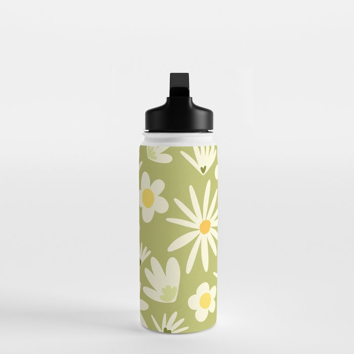 Snowdrops and Daisies  Water Bottle Gallery Image 3