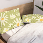 Snowdrops and Daisies  Pillow Sham Gallery Image 2