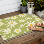 Snowdrops and Daisies  Outdoor Rug Gallery Image 2