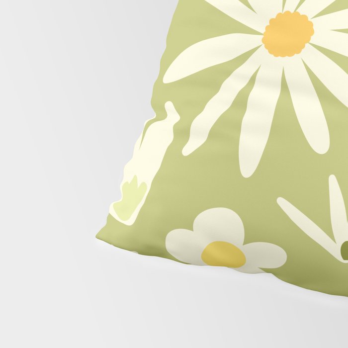 Snowdrops and Daisies  Pillow Sham Gallery Image 4