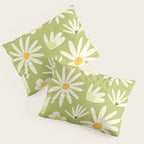 Snowdrops and Daisies  Pillow Sham Gallery Image 3