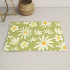 Snowdrops and Daisies  Rug Gallery Image 1