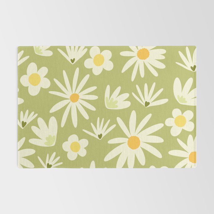 Snowdrops and Daisies  Rug Gallery Image 2