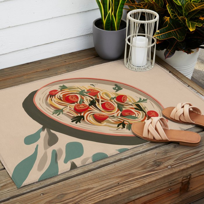 Summer Spaghetti Outdoor Rug Gallery Image 2