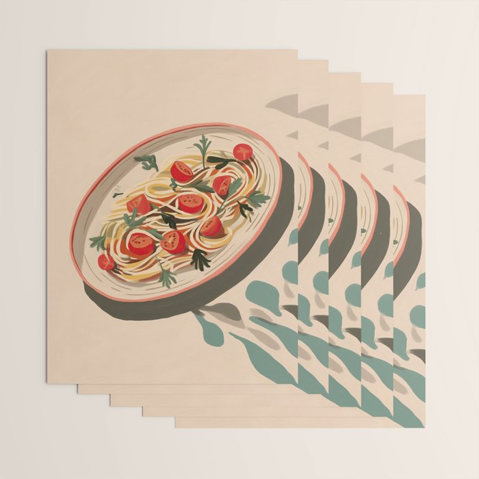 Summer Spaghetti Wrapping Paper Gallery Image 3