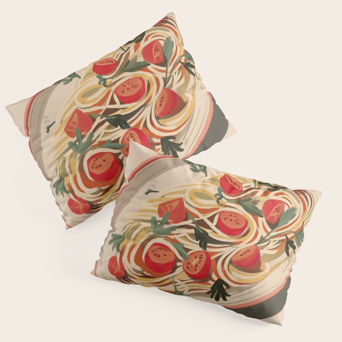 Summer Spaghetti Pillow Sham Gallery Image 1