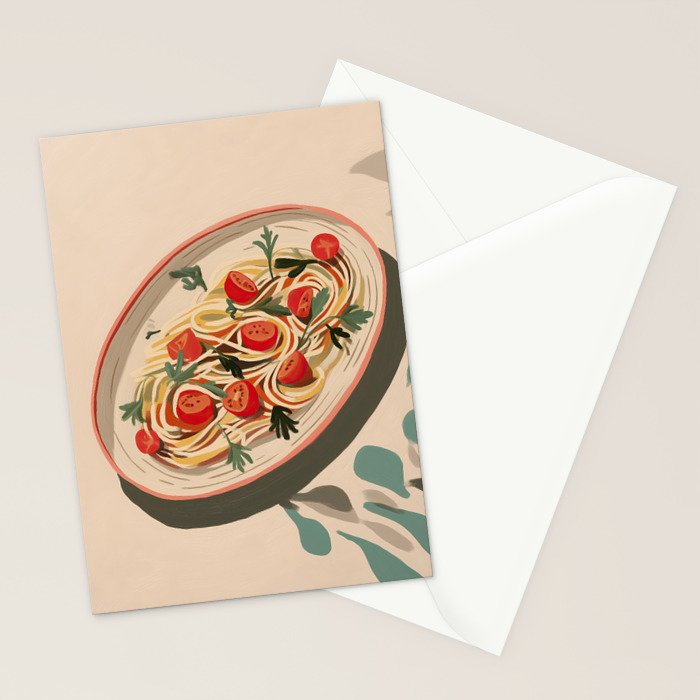 Summer Spaghetti Stationery Card Gallery Image 2