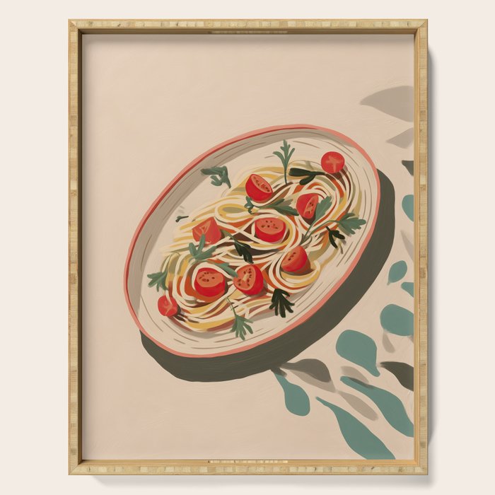 Summer Spaghetti Serving Tray Gallery Image 1