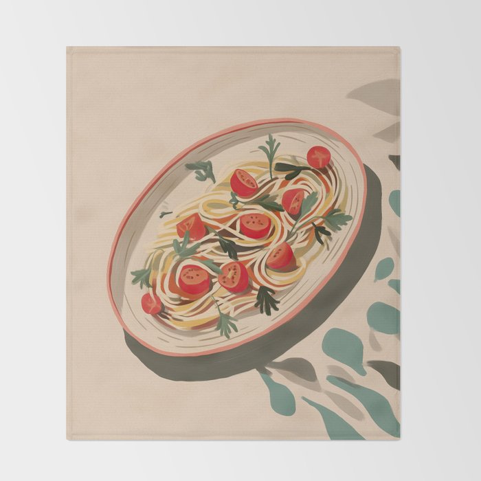 Summer Spaghetti Throw Blanket Gallery Image 2