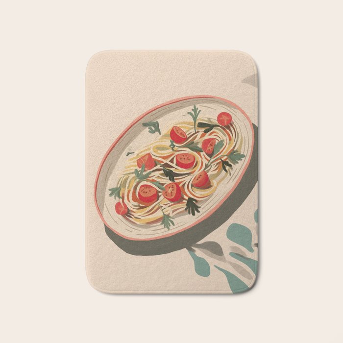 Summer Spaghetti Bath Mat Gallery Image 1