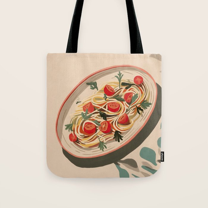 Summer Spaghetti Tote Bag Gallery Image 1