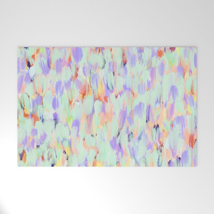 Artistic summer brushstrokes AS Welcome Mat Gallery Image 1
