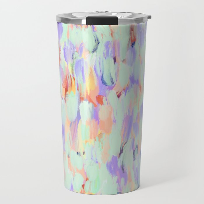 Artistic summer brushstrokes AS Travel Mug Gallery Image 1
