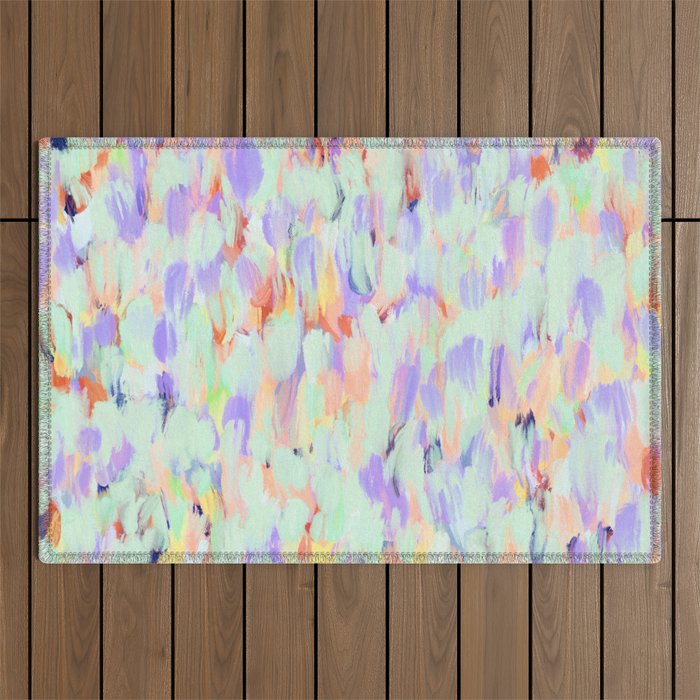Artistic summer brushstrokes AS Outdoor Rug Gallery Image 1