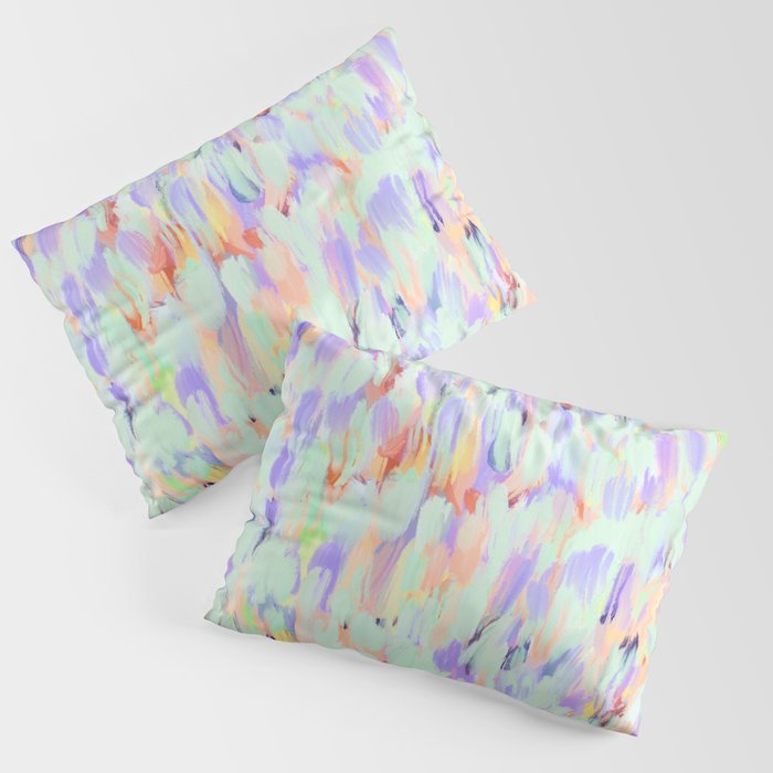 Artistic summer brushstrokes AS Pillow Sham Gallery Image 3