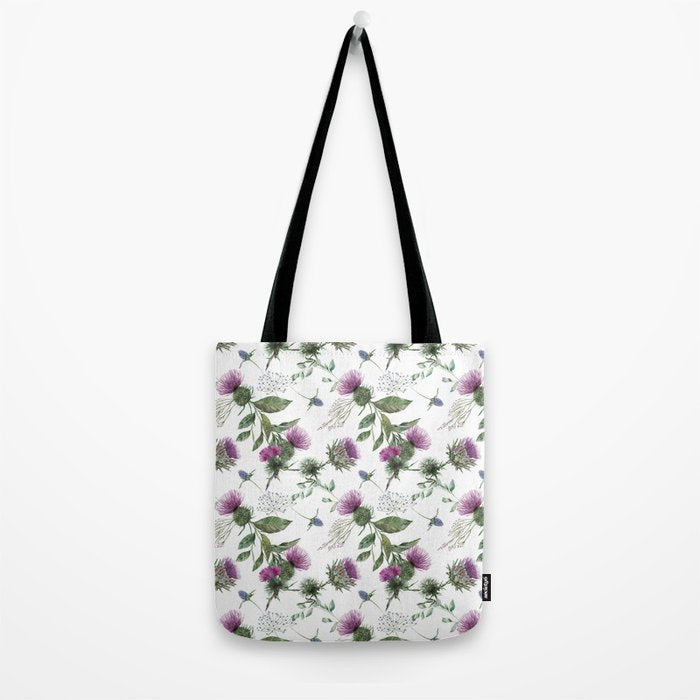 Scottish Thistle Tote Bag Gallery Image 2