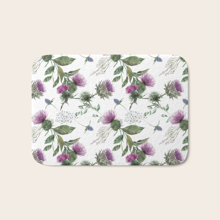 Scottish Thistle Bath Mat Gallery Image 1