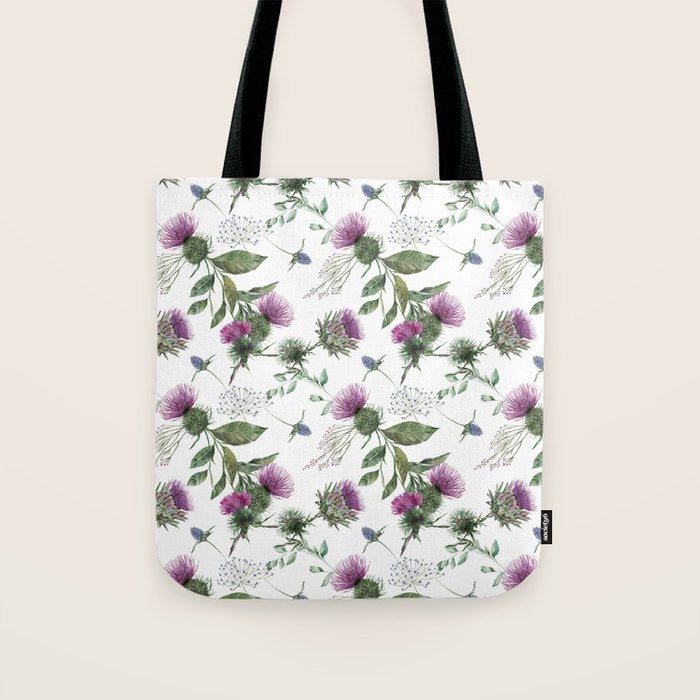 Scottish Thistle Tote Bag Gallery Image 1