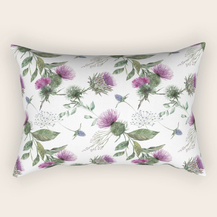 Scottish Thistle Rectangular Pillow Gallery Image 2