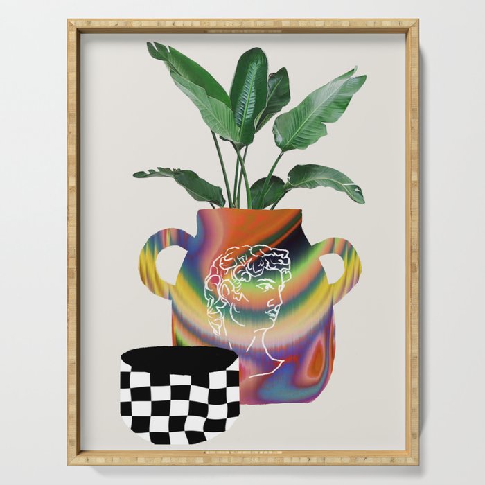 A house plant / Still life Serving Tray Gallery Image 1