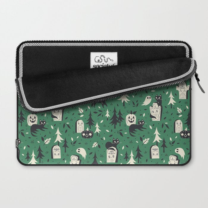 Cemetery Cuties (Green) Laptop Sleeve Gallery Image 2