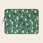 Cemetery Cuties (Green) Laptop Sleeve Gallery Image 1
