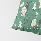 Cemetery Cuties (Green) Pillow Sham Gallery Image 4