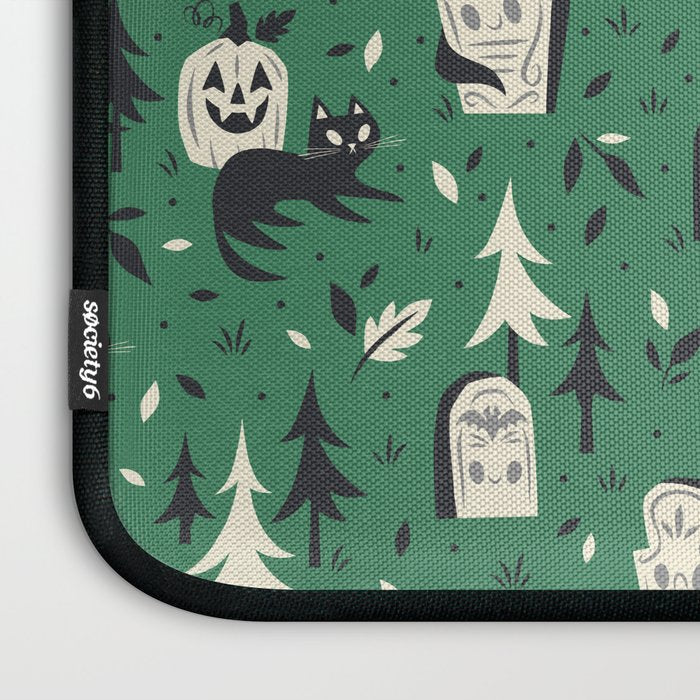 Cemetery Cuties (Green) Laptop Sleeve Gallery Image 3