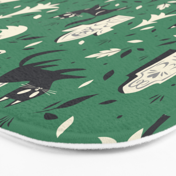 Cemetery Cuties (Green) Bath Mat Gallery Image 3