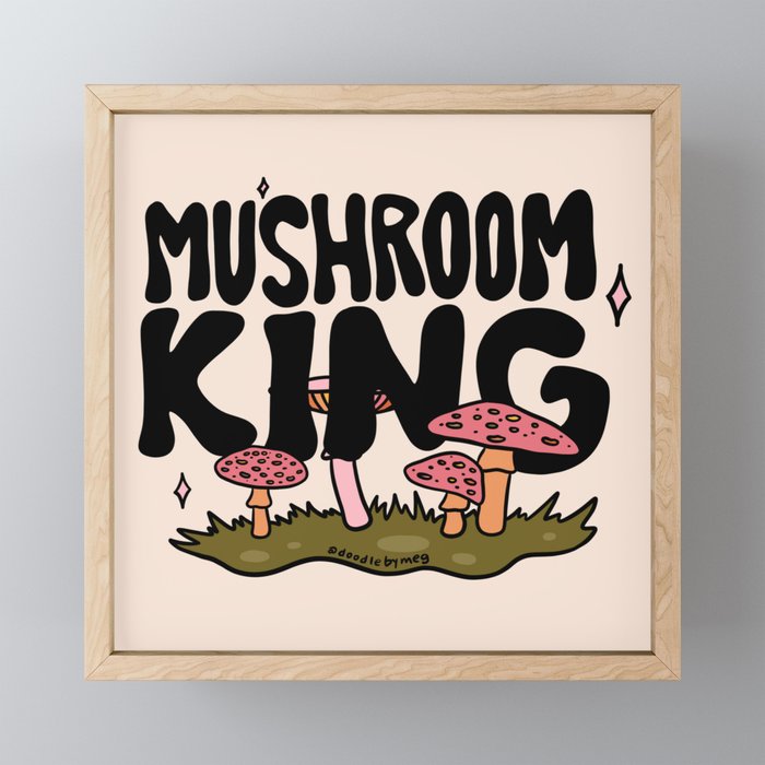 Mushroom King Mini Art Print Gallery Image 1
