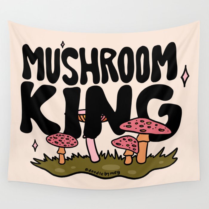 Mushroom King Wall Tapestry Gallery Image 1