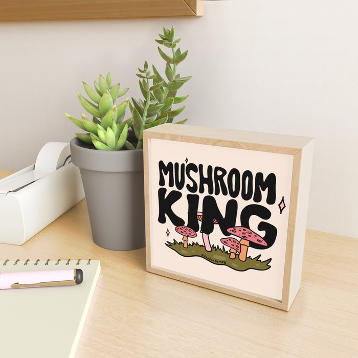 Mushroom King Mini Art Print Gallery Image 2