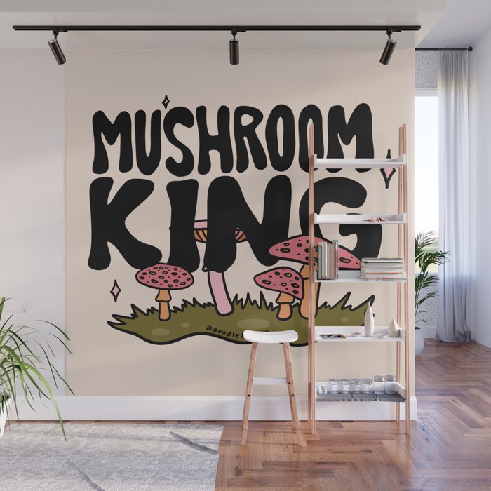 Mushroom King Wall Mural Gallery Image 1