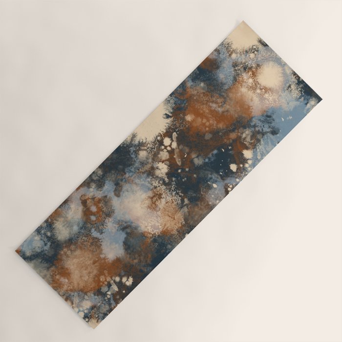 Earth watercolor splashes 2 Yoga Mat Gallery Image 1