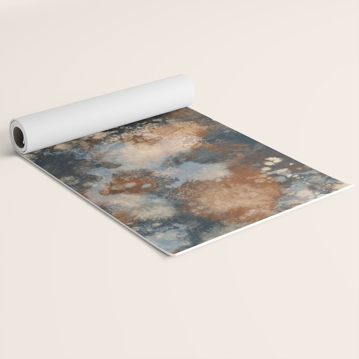 Earth watercolor splashes 2 Yoga Mat Gallery Image 2