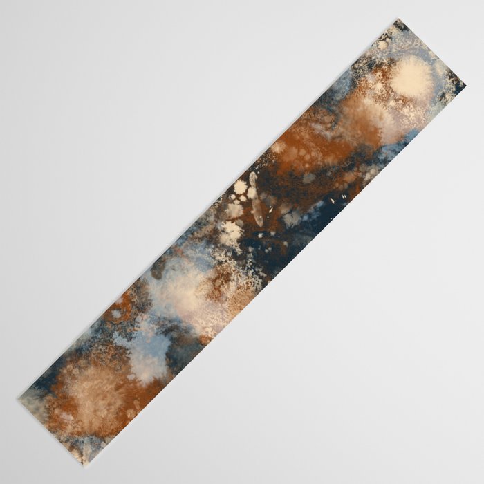 Earth watercolor splashes 2 Table Runner Gallery Image 3