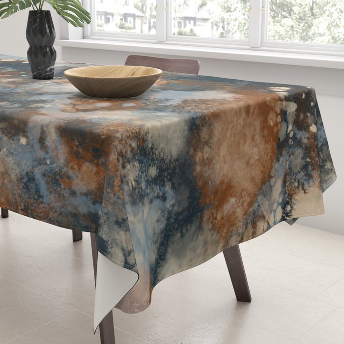 Earth watercolor splashes 2 Tablecloth Gallery Image 3