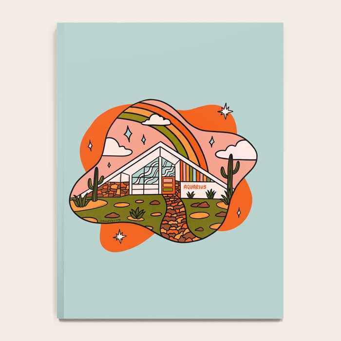 Aquarius Mid Century House Notebook Gallery Image 4