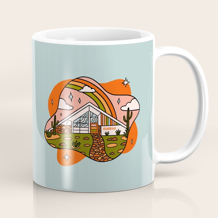 Aquarius Mid Century House Coffee Mug Gallery Image 1