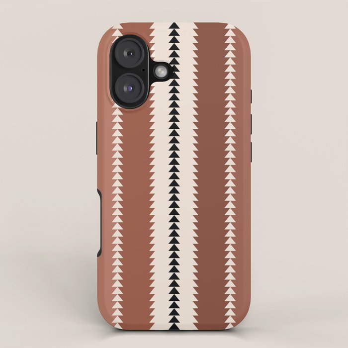 Western Stripes XV Terracotta Rust Red iPhone Case Gallery Image 1