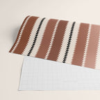 Western Stripes XV Terracotta Rust Red Wrapping Paper Gallery Image 2