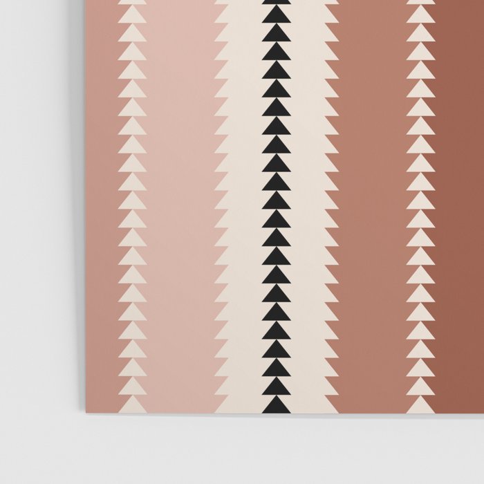 Western Stripes XV Terracotta Rust Red Poster Gallery Image 3