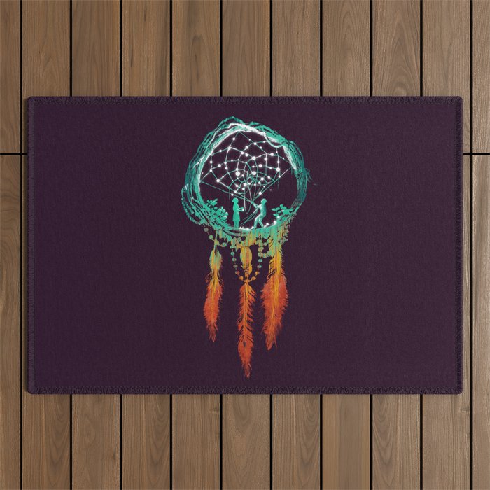 Dream Catcher (the rustic magic) Outdoor Rug Gallery Image 1