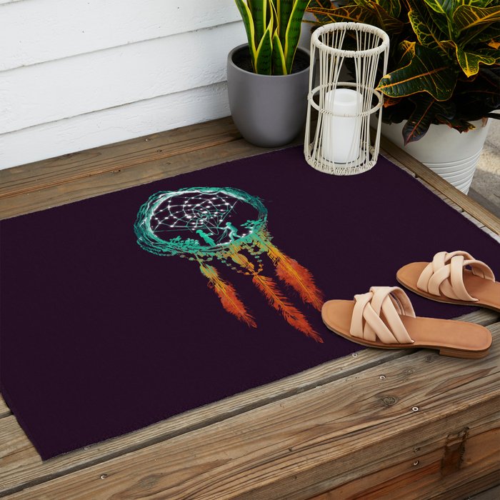 Dream Catcher (the rustic magic) Outdoor Rug Gallery Image 2