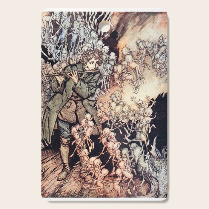 Art by Arthur Rackham for the Brothers Grimm fairy tale "The Gnomes," 1917 Cutting Board Gallery Image 1