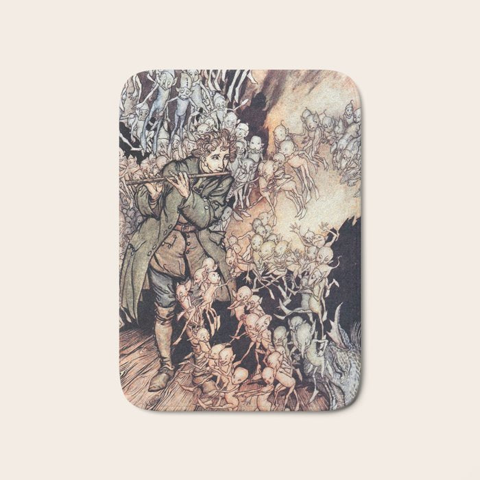 Art by Arthur Rackham for the Brothers Grimm fairy tale "The Gnomes," 1917 Bath Mat Gallery Image 1