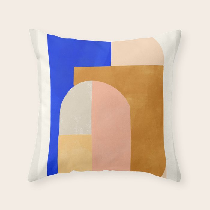 Abstract Shapes 82 Throw Pillow Gallery Image 1